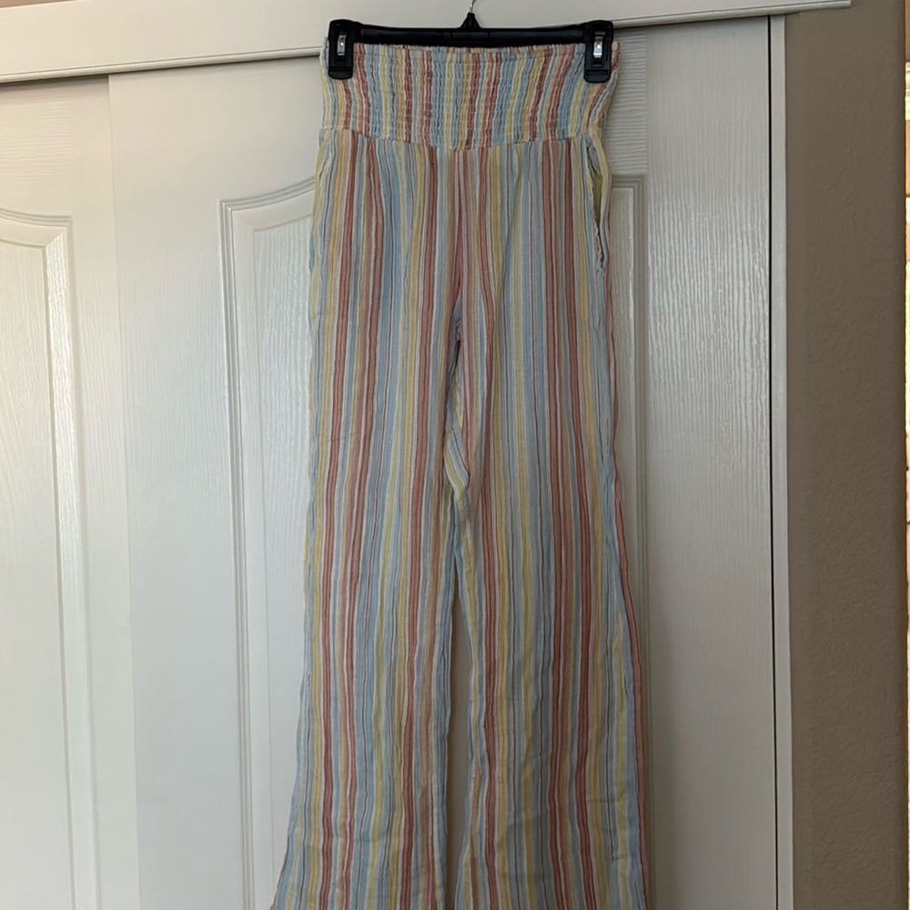 BILLABONG STRIPED LINEN PANTS